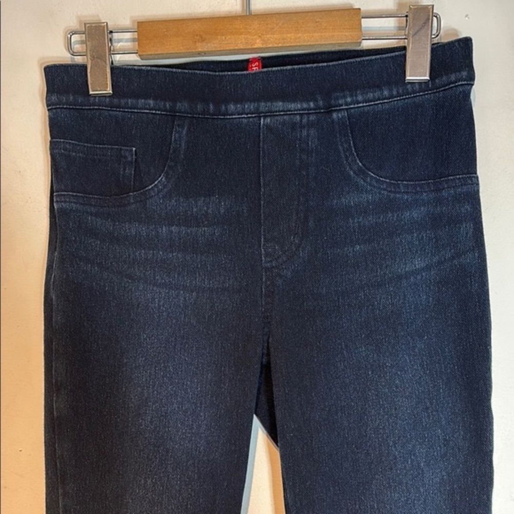 SPANX jean-ish ankle leggings dark blue wash size small NWOT